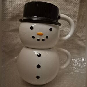 Snowman Stackable Mug Set
